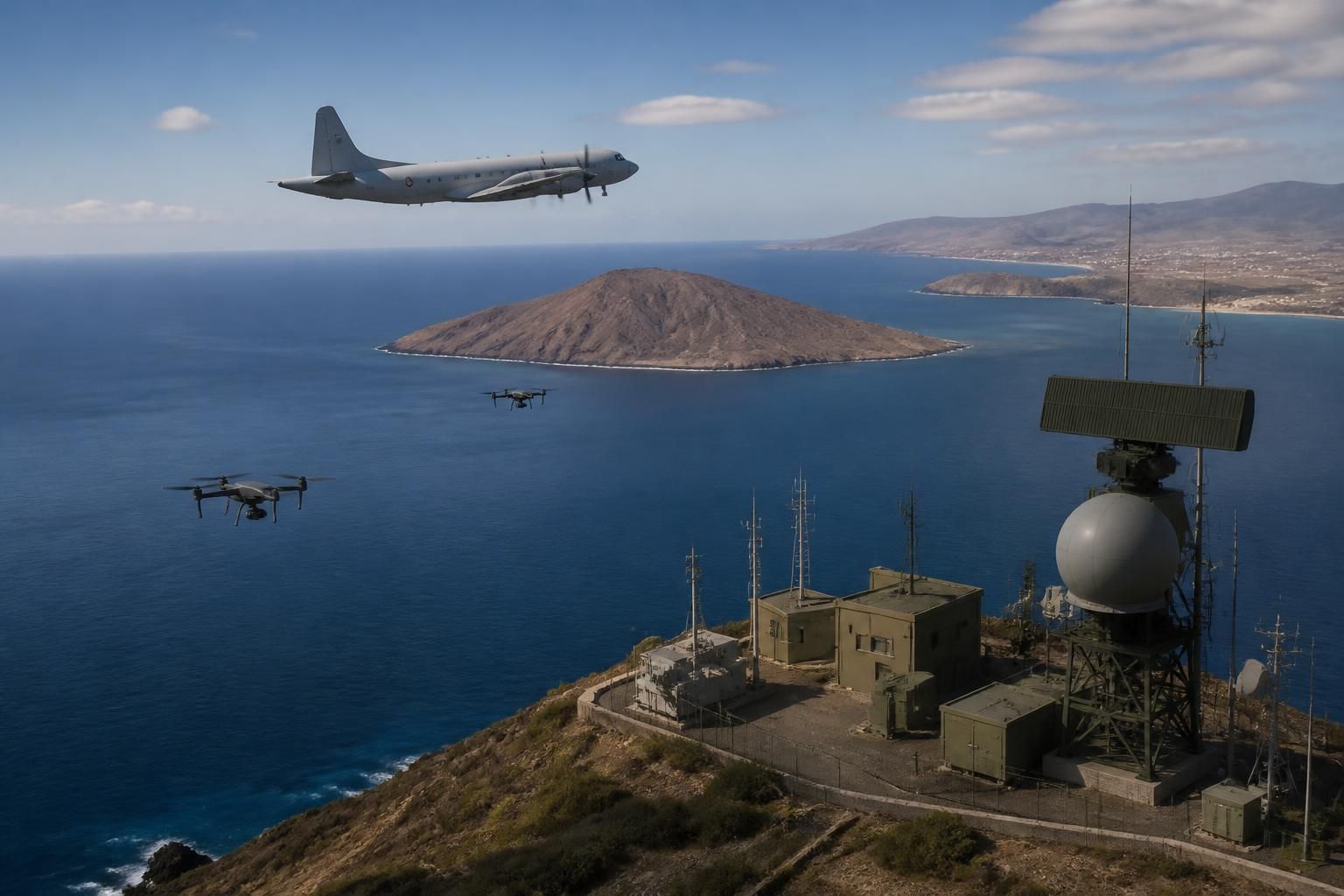 les îles canaries voient une intensification de la surveillance de leur espace aérien par l'espagne, renforçant la sécurité dans la zone frontalière stratégique avec le maroc.