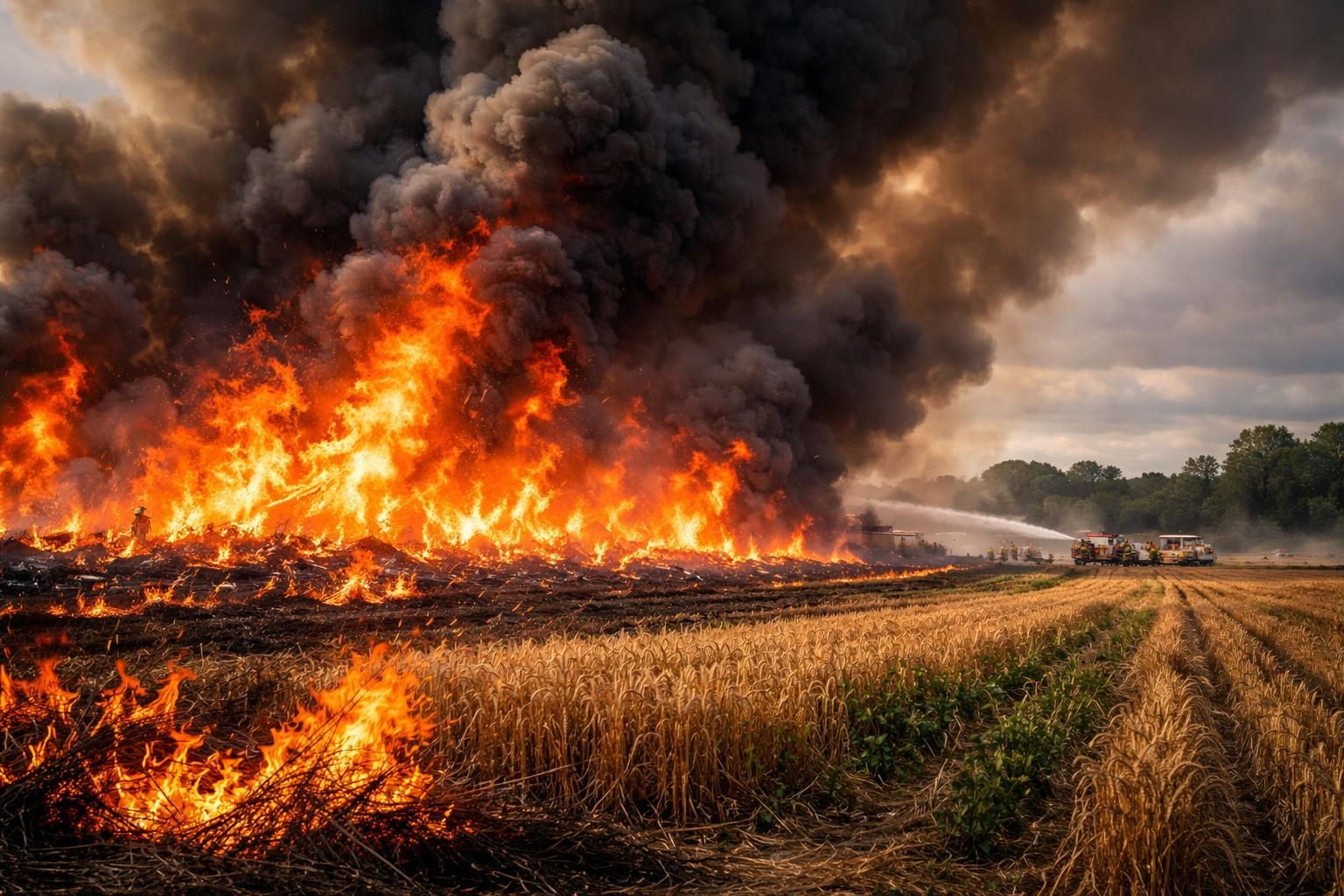 un incendie dévastateur a détruit 20 hectares de cultures dans le sud du maine-et-loire, mobilisant les secours pour maîtriser les flammes et limiter les dégâts.
