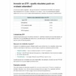 découvrez quel rendement concret vous pouvez espérer en investissant dans des etf, avec une analyse claire et des conseils pour optimiser vos gains.