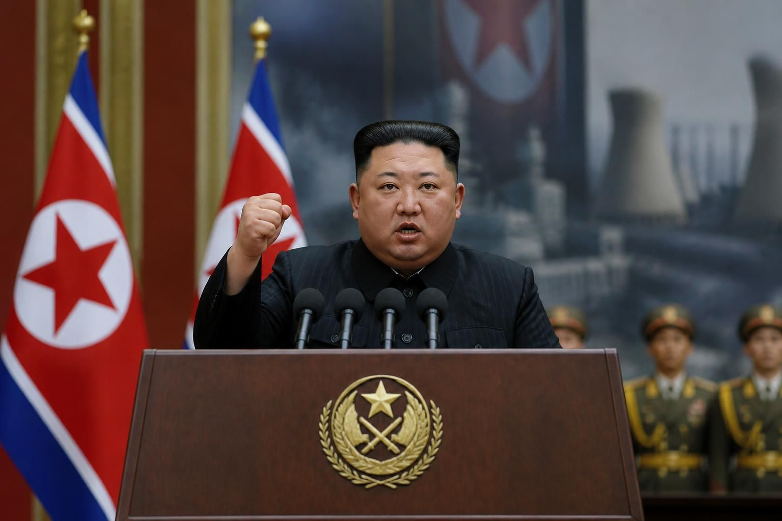 kim jong-un appelle à une accélération majeure du développement de l'arsenal nucléaire nord-coréen, renforçant ainsi la puissance militaire de la corée du nord.