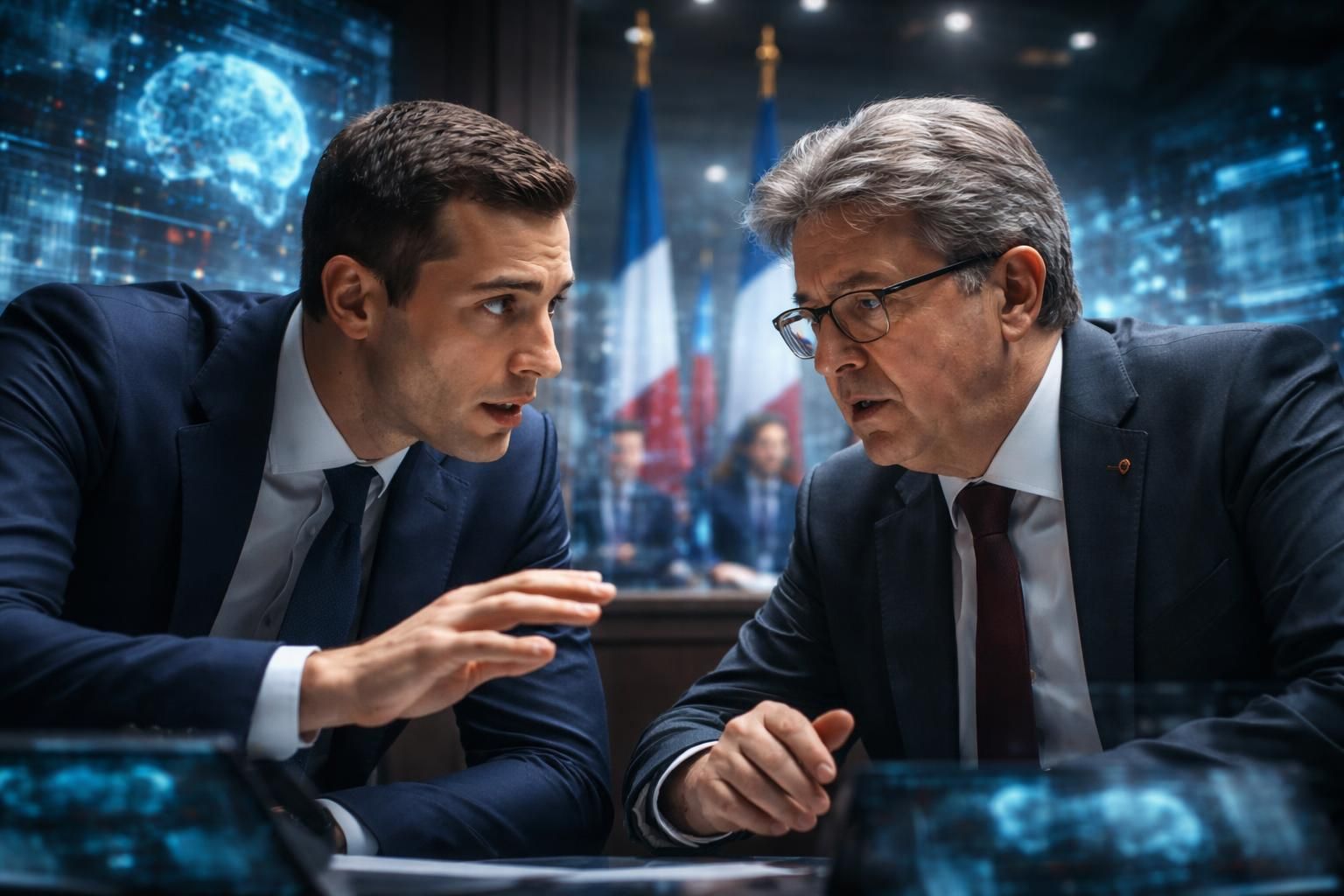 la bataille technologique s'intensifie : de bardella à mélenchon, la classe politique française exprime ses inquiétudes face à la mesure américaine visant anthropic, soulignant les enjeux géopolitiques et technologiques majeurs.