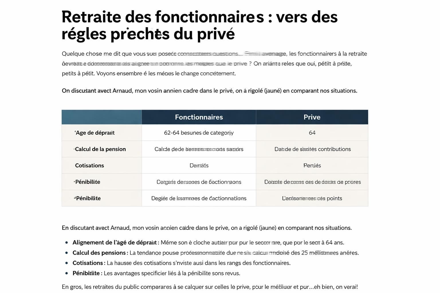 découvrez comment la retraite des fonctionnaires évolue pour s'aligner progressivement sur les règles du secteur privé, avec des réformes visant à harmoniser les systèmes et assurer une meilleure équité.