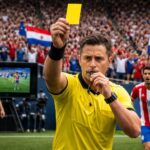 découvrez comment le var a intervenu pour siffler une faute et attribuer un carton jaune lors du match intense entre les états-unis et le paraguay.