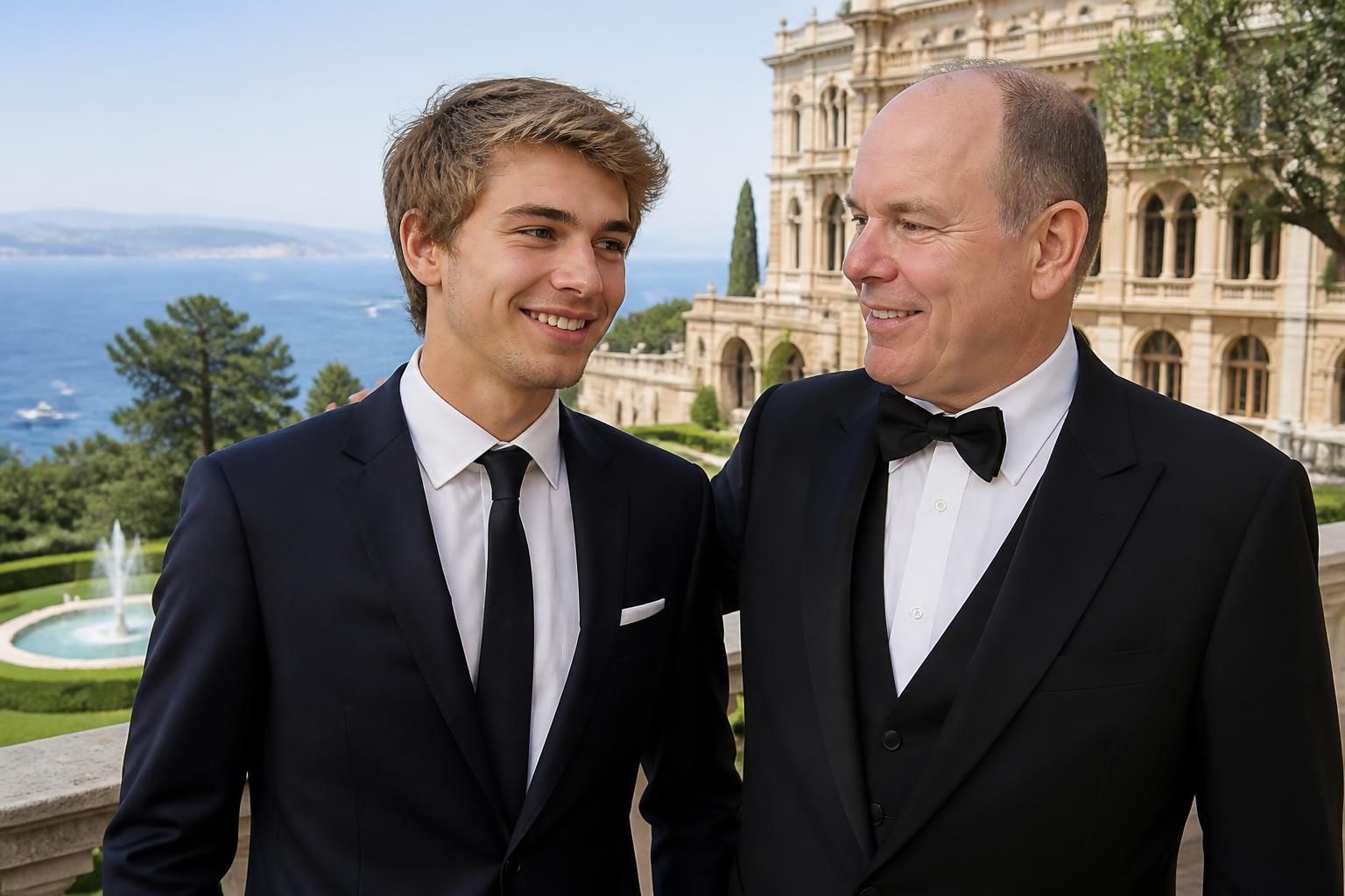 découvrez comment le fils de florent pagny s'illustre dans un nouveau domaine et séduit le prince albert de monaco avec son talent et son charisme.