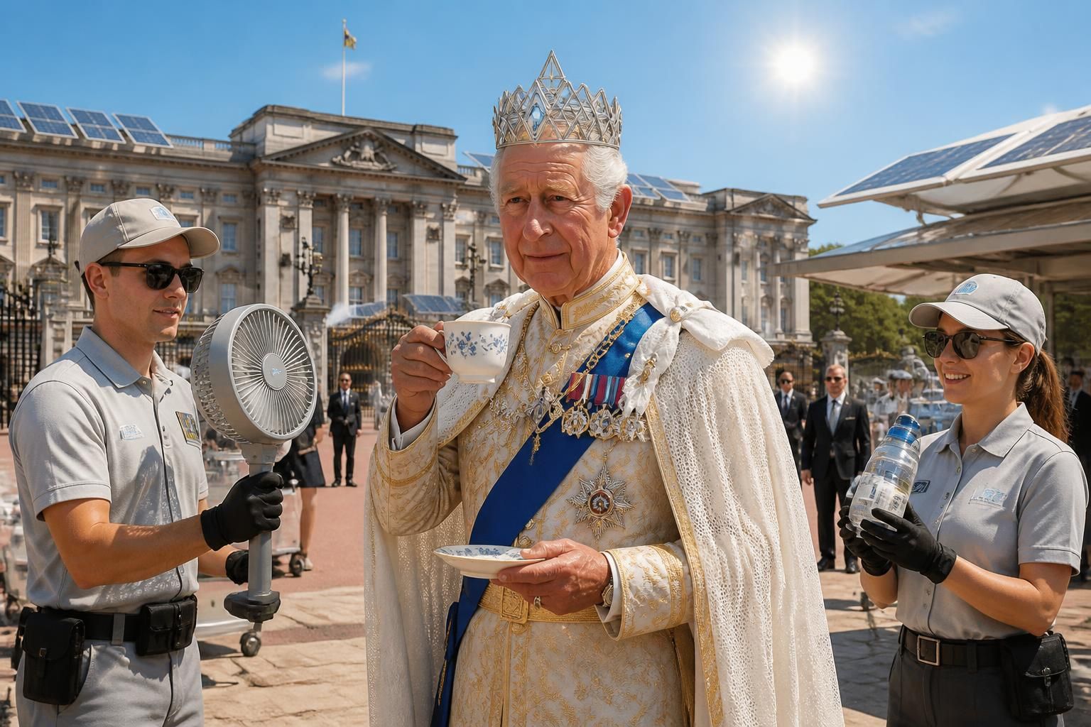 le roi charles iii adapte une tradition royale pour affronter efficacement les défis posés par les nouvelles menaces liées à la canicule.