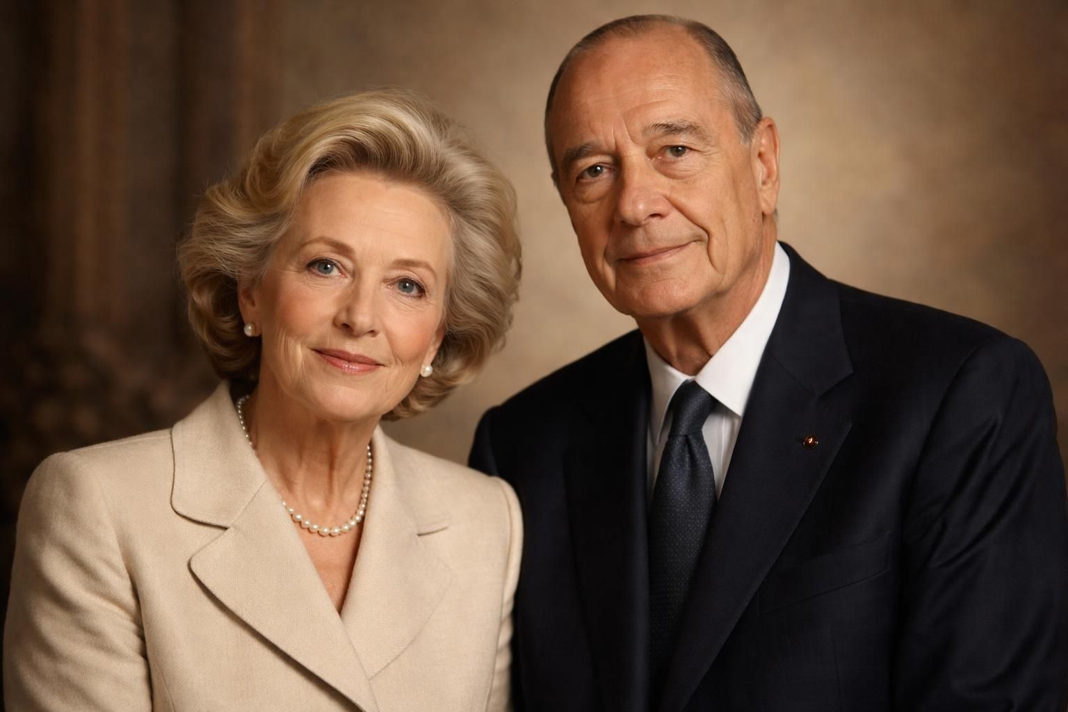 découvrez le magnifique portrait de bernadette et jacques chirac présenté dans le livret des funérailles, une émotion intense révélée par parismatch.