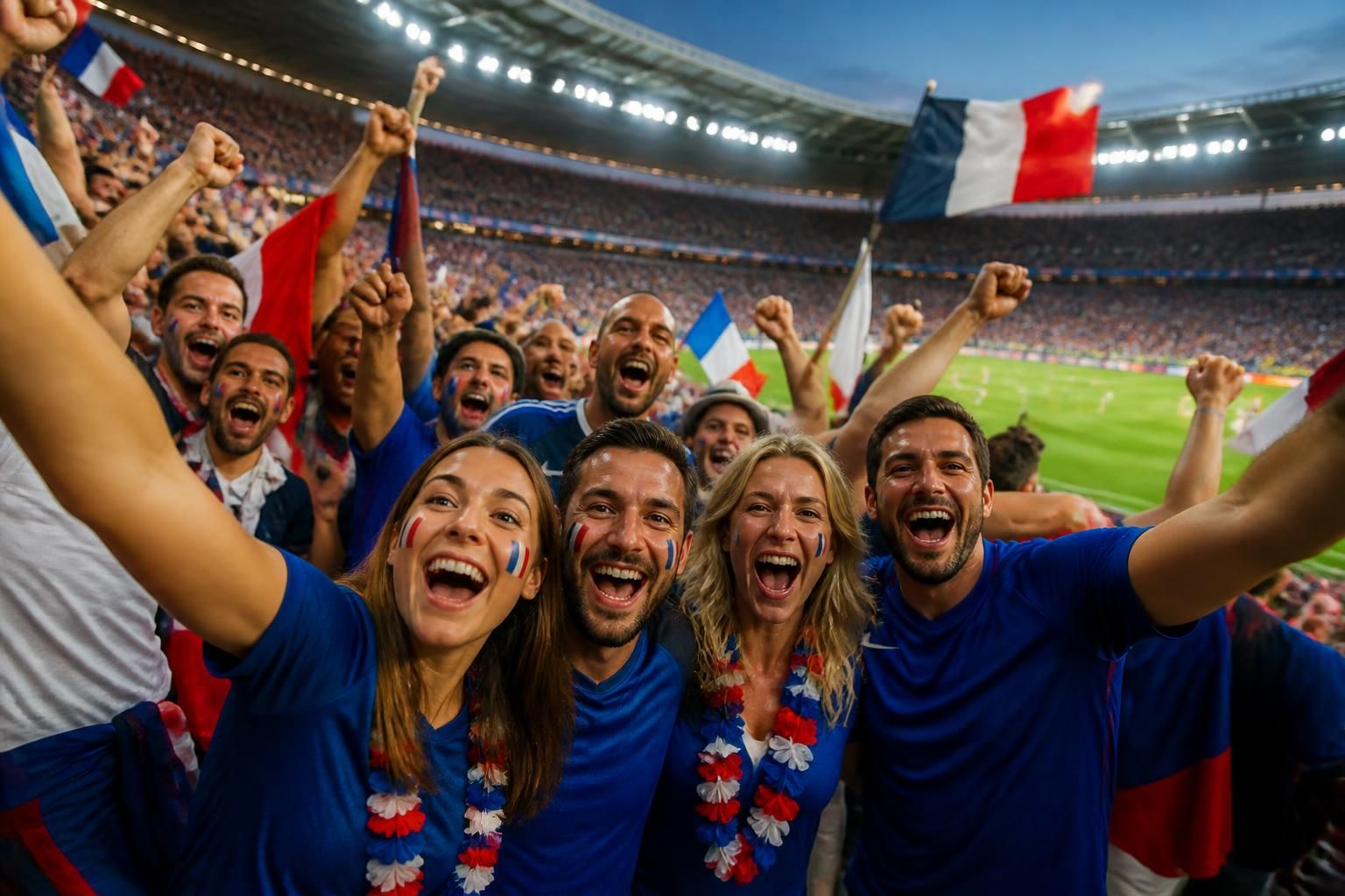 découvrez les candidats de la saison 10 de mariés au premier regard réunis pour soutenir l'équipe de france lors de la coupe du monde 2026 et partager des moments intenses et émotionnels.