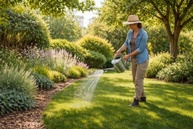 Lete-au-jardin-dix-conseils-dexpert-pour-affronter-la-canicule-maitriser-larrosage-et-proteger-votre-gazon-640x427 Transformez vos déchets en trésor : la méthode zéro déchet pour semer vos plantes estivales sans utiliser de pots en plastique