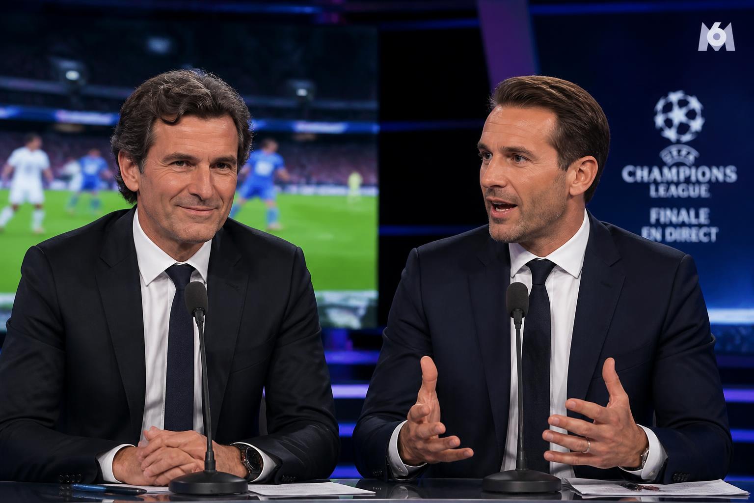 suivez la grande finale de la ligue des champions en direct sur m6 avec xavier domergue et benoît cheyrou, commentaires exclusifs et analyse approfondie dans tv magazine.