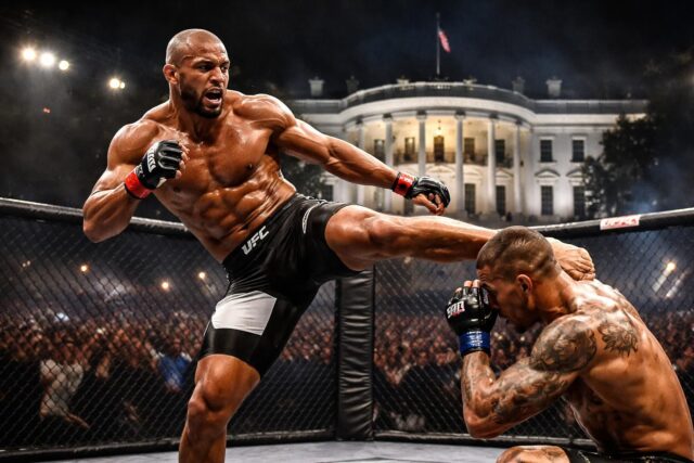 MMA-Ciryl-Gane-promet-un-spectacle-eblouissant-a-la-Maison-Blanche-face-a-Pereira-640x427 C3 : AS Roma devant Lille avec un score serré de 0-1 à la mi-temps - Maxifoot