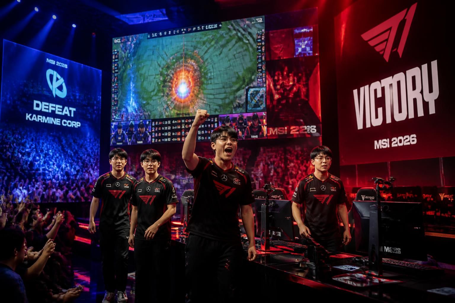 découvrez comment t1 a dominé la karmine corp lors du msi 2026 et s'est qualifié pour la grande finale du play-in, avec une analyse complète sur team-aaa.