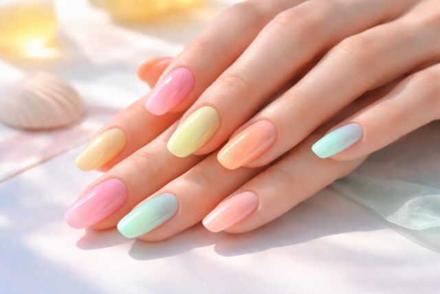 Manucures-dete-2026-des-neons-delicatement-cremeux-aux-effets-sheer-jelly-incontournables-640x427 Dites adieu au rouge traditionnel : découvrez LA teinte de manucure qui sublime votre bronzage