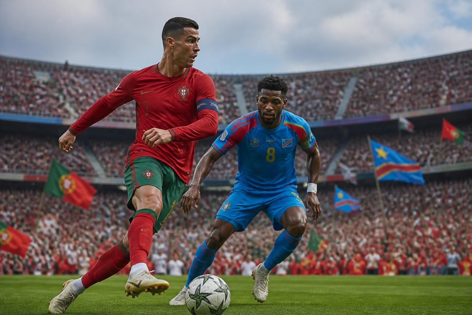 lors du match de préparation pour la coupe du monde 2026, cristiano ronaldo a permis au portugal de prendre l'avantage face à la rd congo grâce à son but décisif, offrant une victoire 1-0 à son équipe.