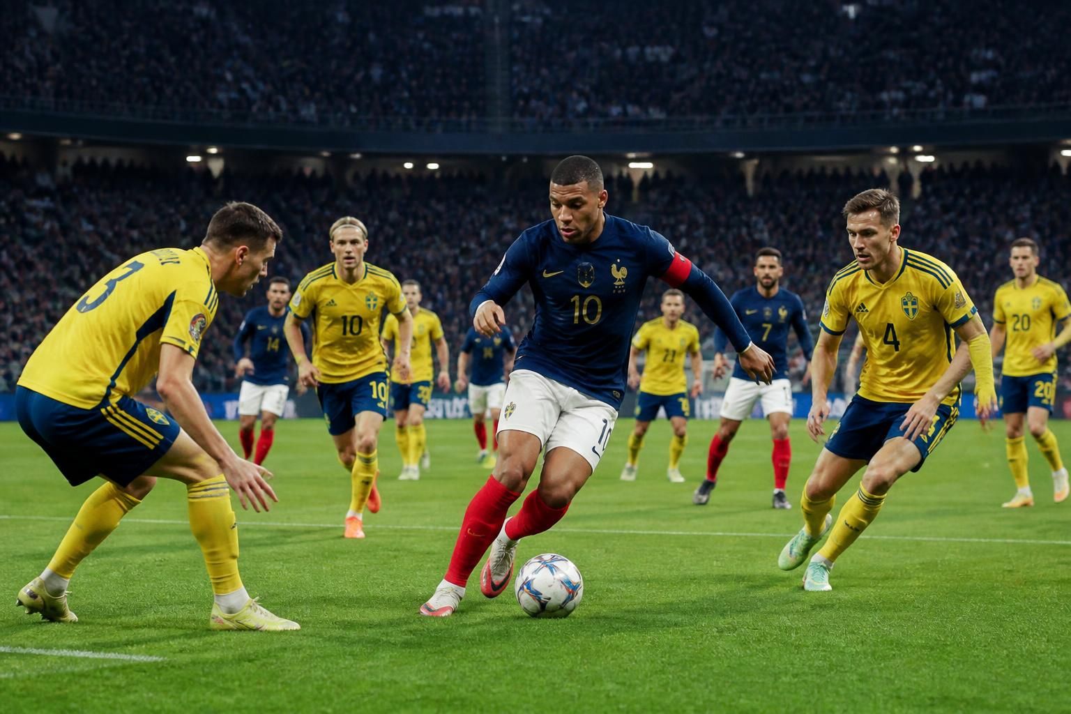 découvrez la composition de l'équipe de france pour le match contre la suède lors du mondial 2026, avec un dispositif tactique en 4-2-3-1 et mbappé en tant que capitaine face au système 3-4-2-1 suédois.