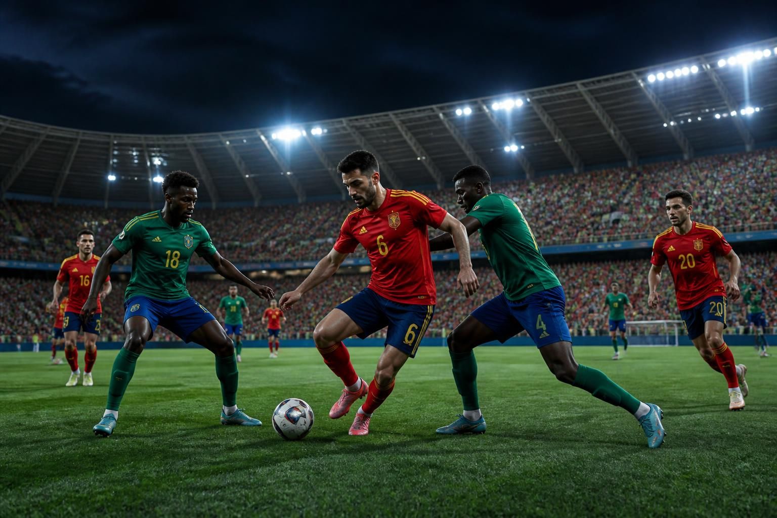 suivez le match du mondial où l'espagne affronte le cap-vert sans lamine yamal ni nico williams. malgré leur absence, l'espagne reste favorite dans ce duel intense en direct (0-0).