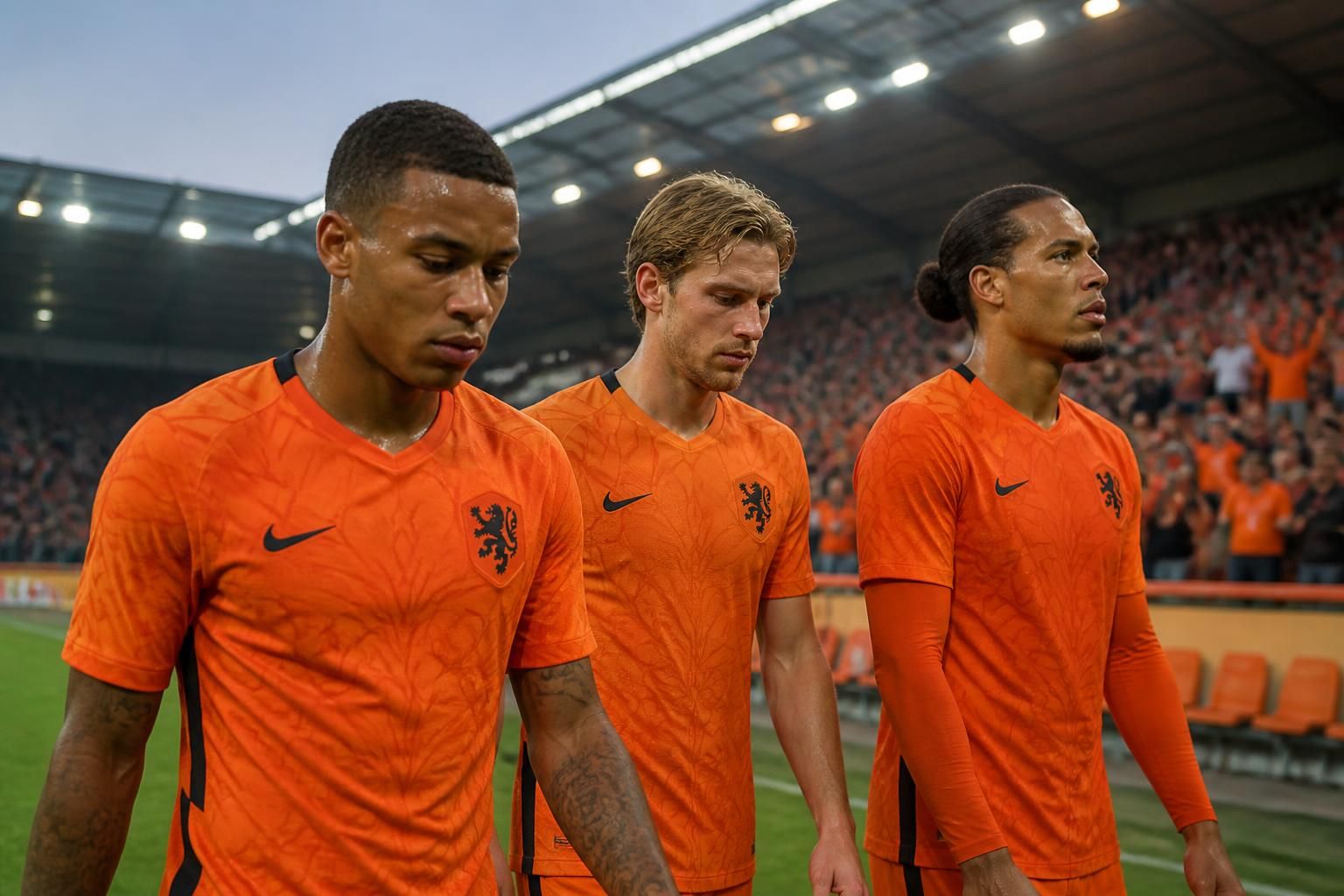lors du dernier match de préparation en vue du mondial, trois joueurs clés de l'équipe néerlandaise ont reçu la note minimale de 5, soulignant une performance décevante avant la compétition.