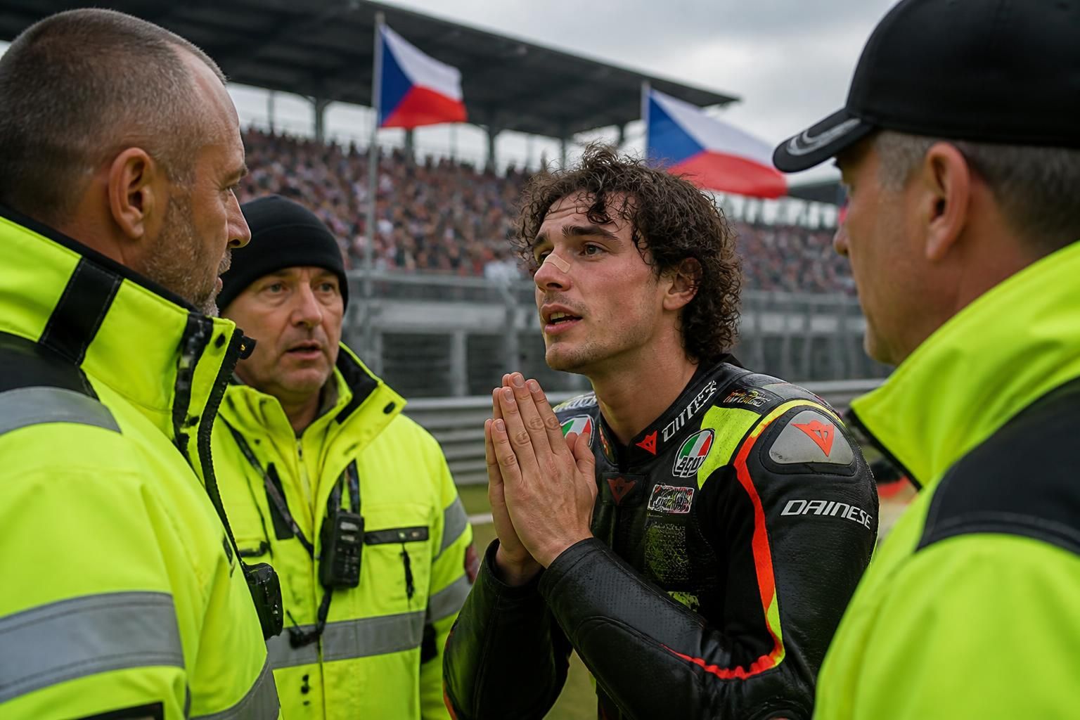 découvrez l'exclusivité du figaro sur l'altercation entre bezzecchi et un commissaire lors du motogp en république tchèque, et ses excuses publiques après l'incident.