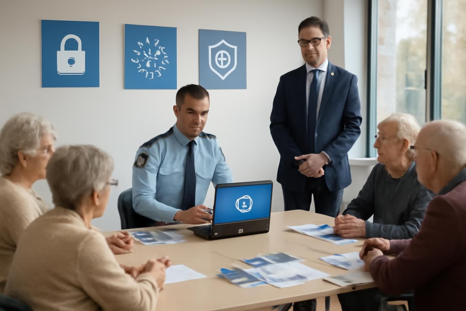 mozac : l'unirc et la gendarmerie collaborent pour sensibiliser les retraités à la sécurité numérique à travers une conférence informative et préventive.
