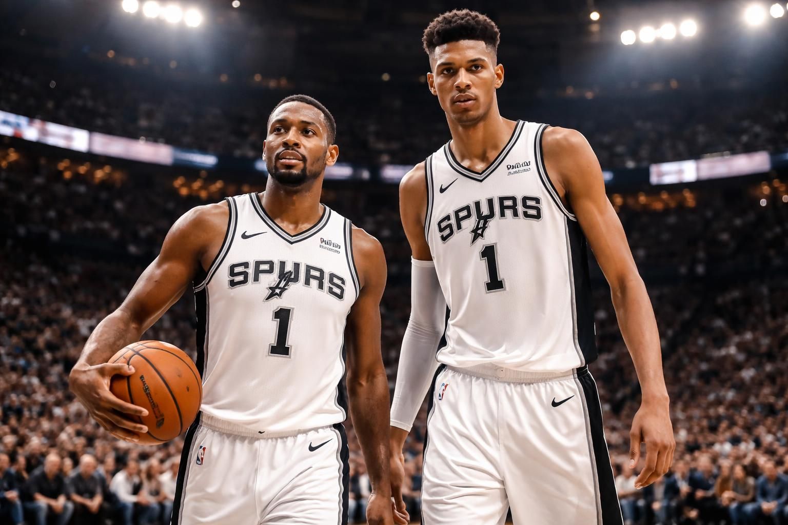 découvrez l'incroyable duo nba avec la star presque aux spurs aux côtés de victor wembanyama, une alliance qui aurait fait sensation sur le parquet !