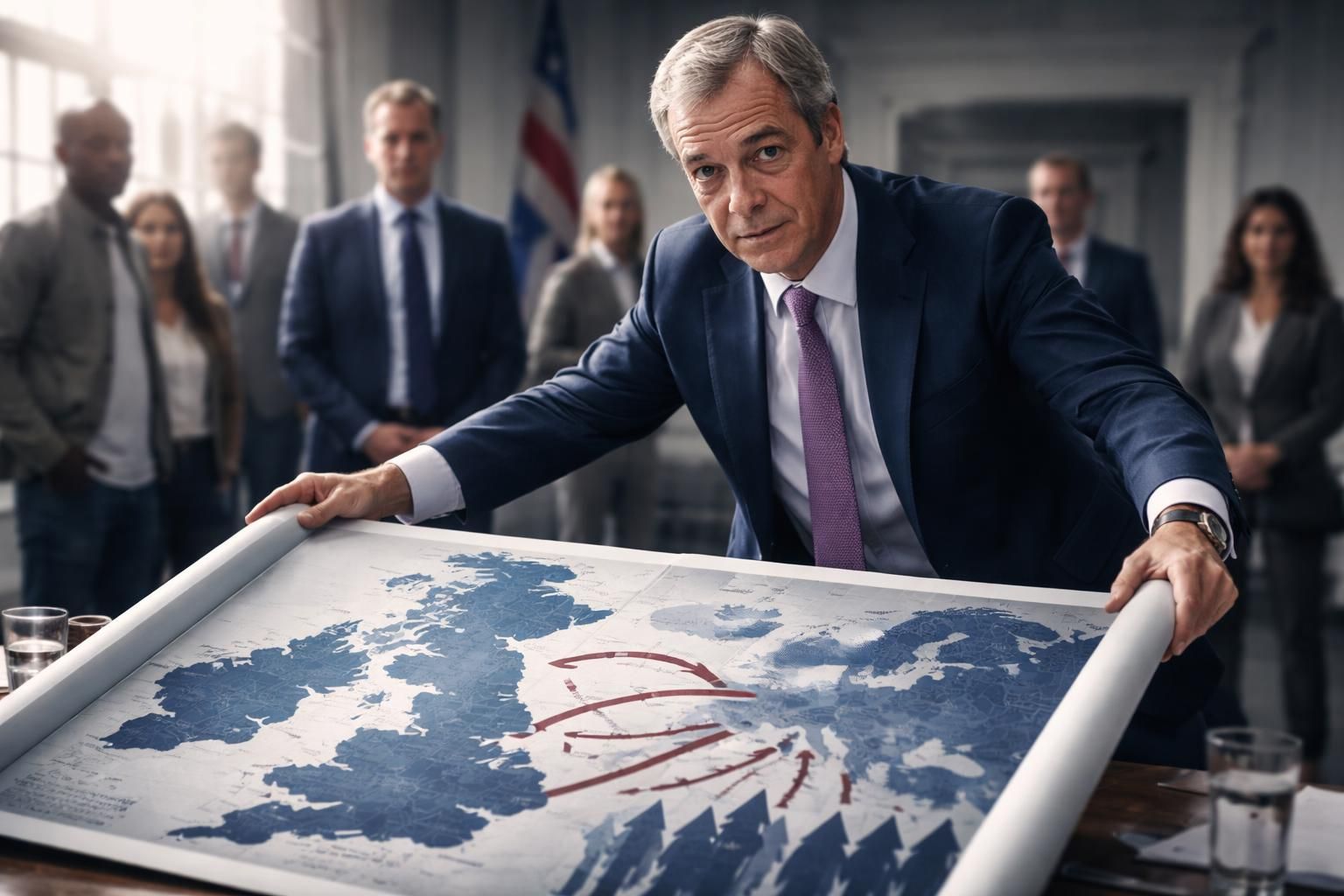 nigel farage lance un plan controversé contre l'immigration au royaume-uni, visant désormais les citoyens européens avec des mesures strictes.