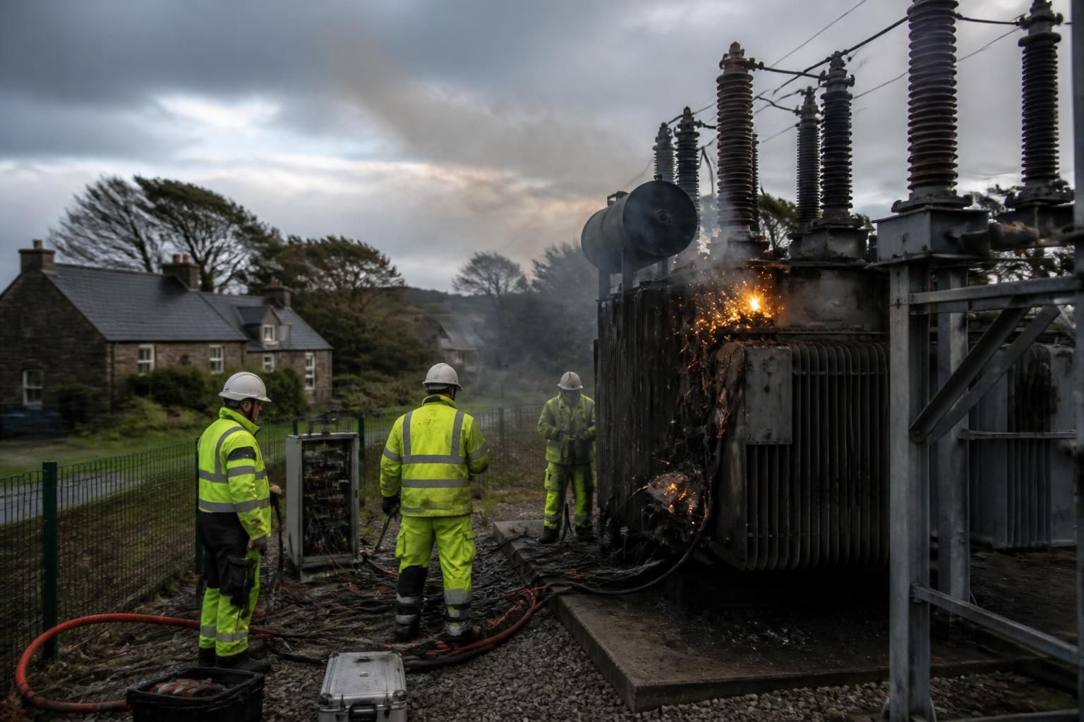 pannes d'électricité dans le sud finistère causées par un incident sur un transformateur rte, avec une intervention rapide des services de l'état pour rétablir la situation.