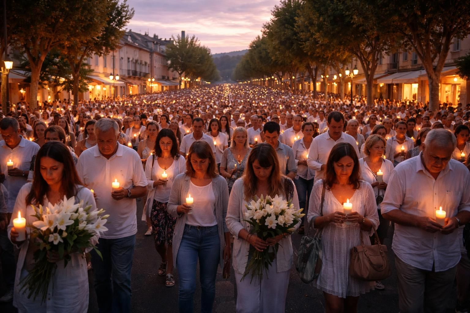 découvrez la marche blanche organisée à fleurance avec des milliers de participants unis pour honorer la mémoire de lyhanna et dire « plus jamais ça ! ».