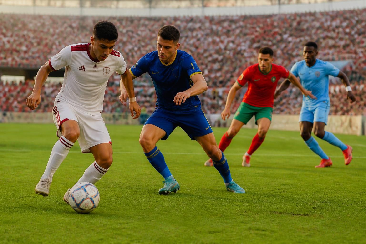 découvrez le programme complet des matchs du mercredi 24 juin : qatar contre bosnie et maroc face à haïti. suivez toute l'actualité et les résultats en direct sur onefootball.