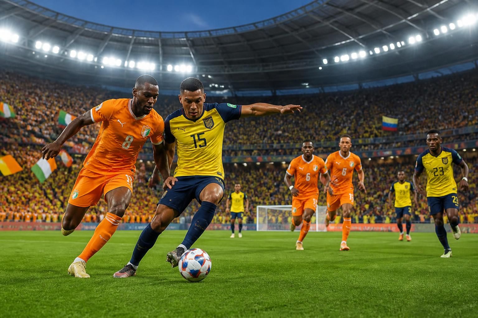 regardez en direct et gratuitement le match équateur vs côte d'ivoire en 4k, coupe du monde fifa 2026, le 15 juin 2026 sur cultura.gob.es. ne manquez aucune action de ce rendez-vous footballistique majeur.