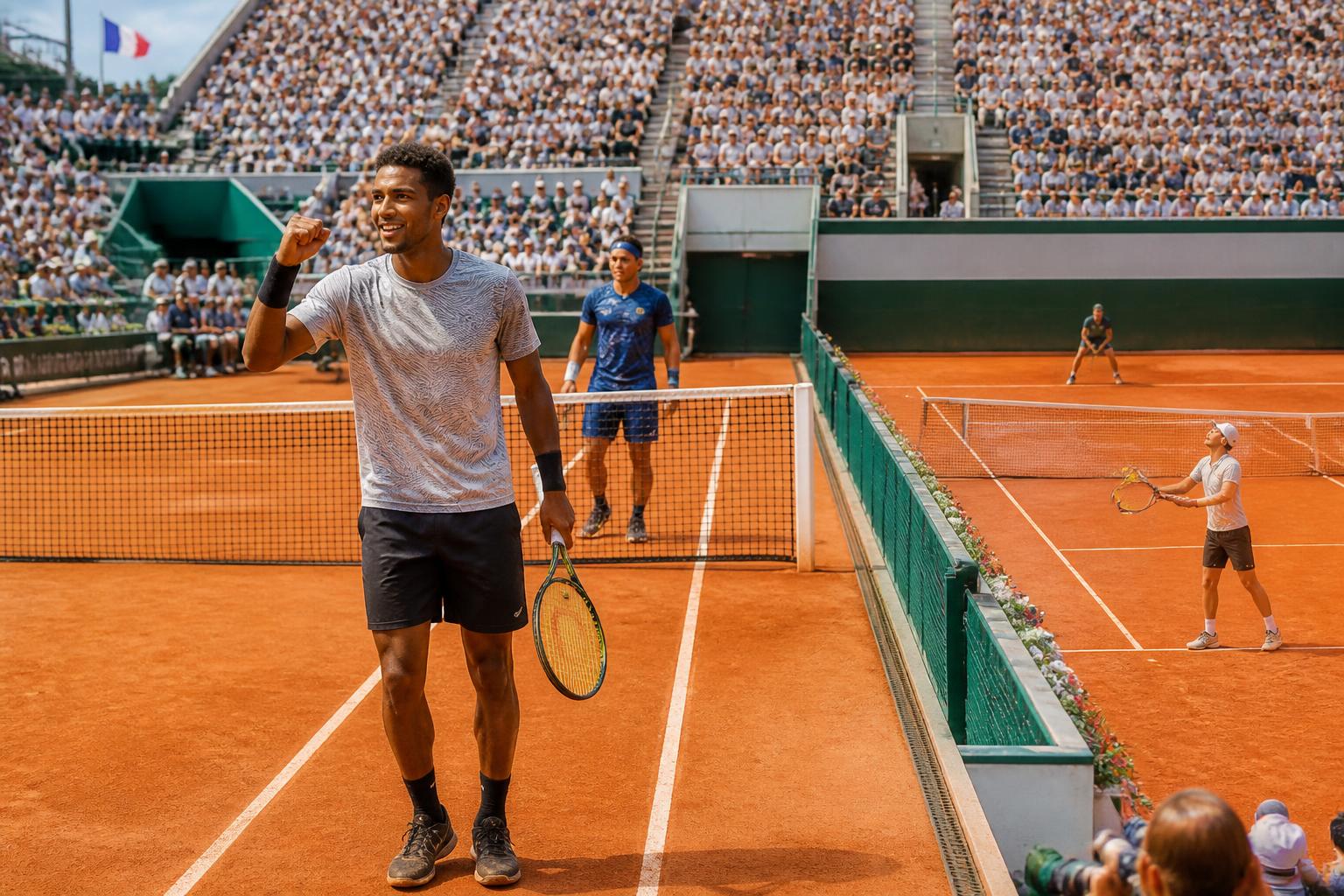 suivez en direct roland-garros 2026 : auger-aliassime remporte la première manche contre tabilo, pendant que berrettini s'impose en deux sets face à cerundolo.