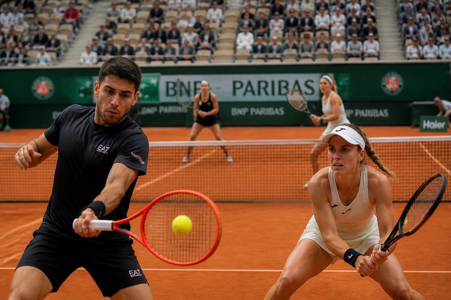 découvrez l'analyse détaillée du temps de jeu des quart-de-finalistes à roland-garros, avec arnaldi impressionnant, chwalinska tenace, et la bataille d'endurance intense entre kostyuk et svitolina.