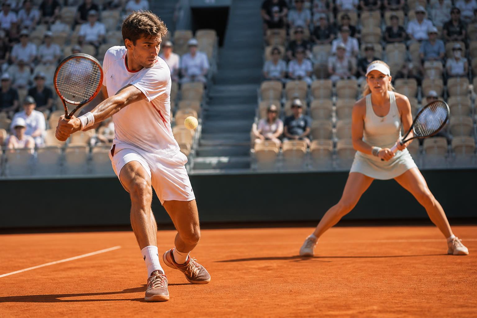 roland-garros : flavio cobolli et anna kalinskaya réalisent une performance exceptionnelle et se qualifient pour les quarts de finale, promettant un tournoi intense et passionnant.
