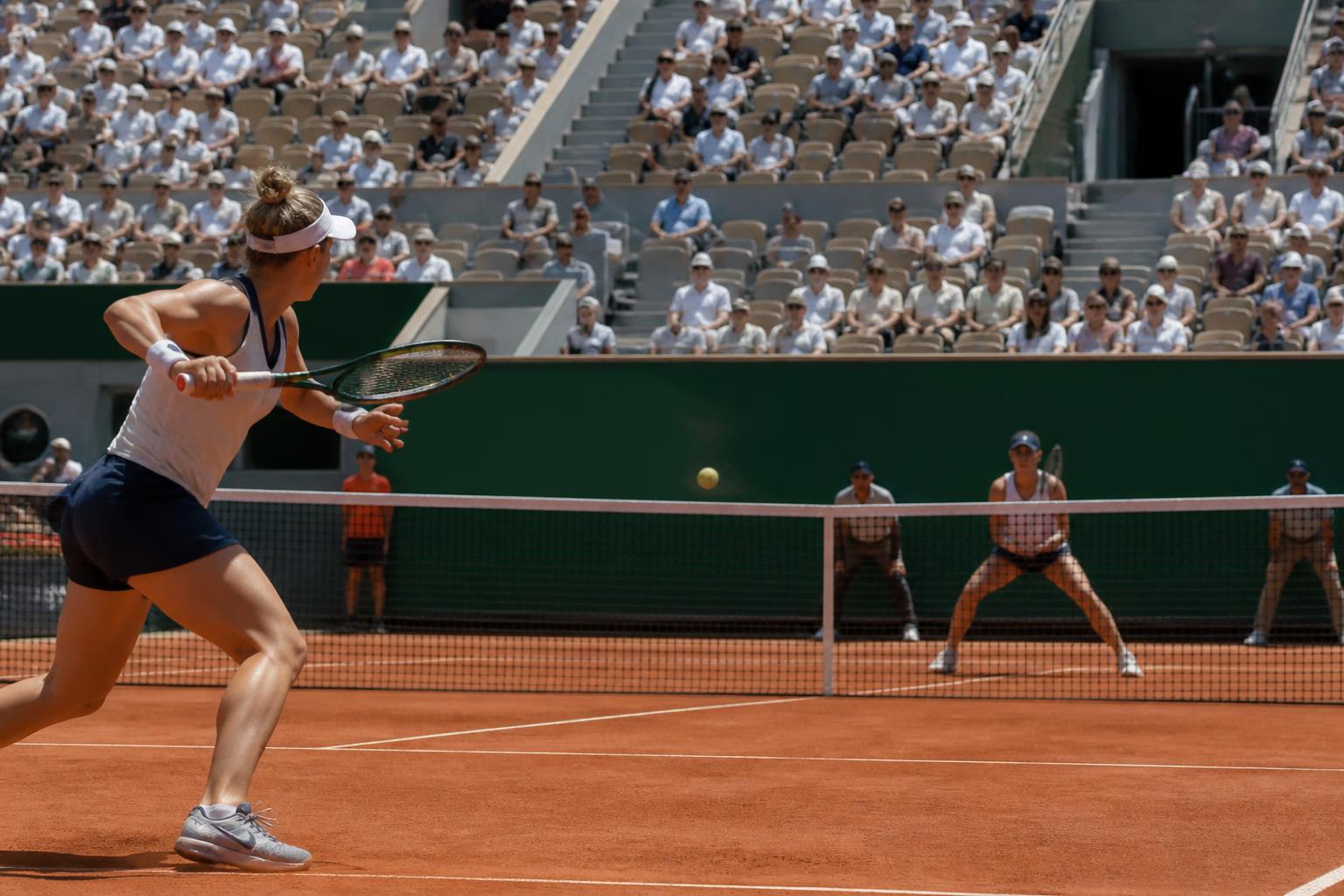 suivez en direct le duel intense entre chwalinska et parry lors de roland-garros sur sports.fr. ne manquez aucun échange de ce match passionnant !