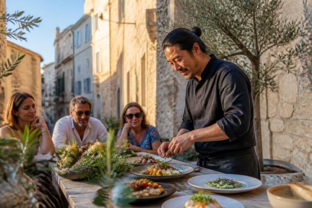 Samuel-Kawakita-une-experience-culinaire-estivale-unique-au-coeur-dArles-640x427 Canicule en cuisine : pourquoi 7 à 8 commandes sur 10 sont désormais des salades pour les restaurateurs