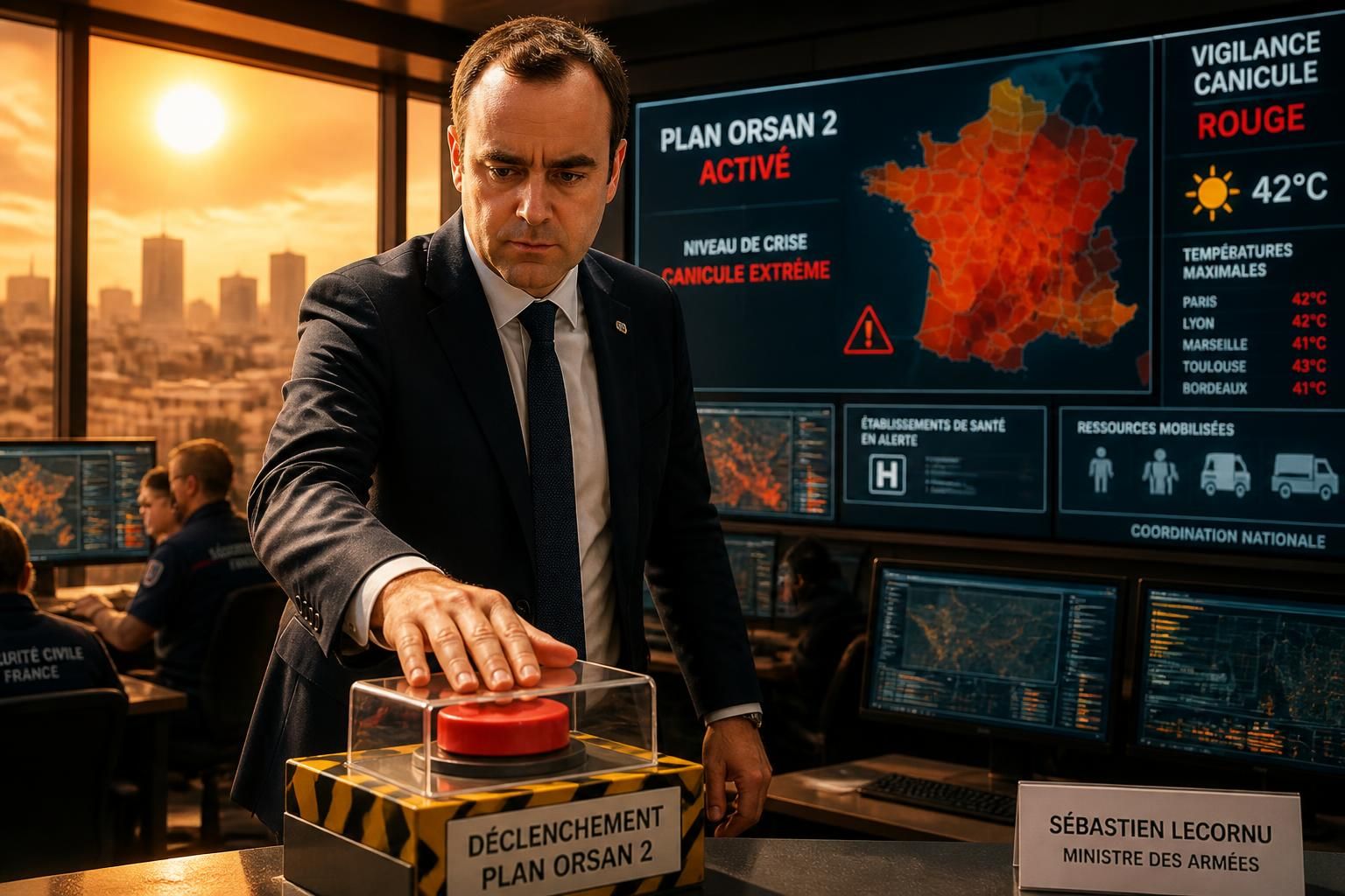sébastien lecornu active le plan orsan 2 pour faire face à la canicule intense, assurant ainsi la mobilisation des services de santé et la protection des populations vulnérables.