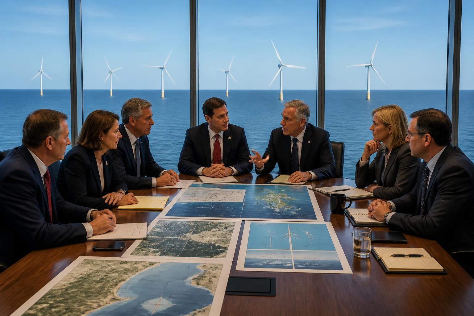sept états américains intentent une action judiciaire contre l'accord de totalenergies qui prévoit l'abandon des projets éoliens en mer, soulevant des enjeux environnementaux et économiques majeurs.