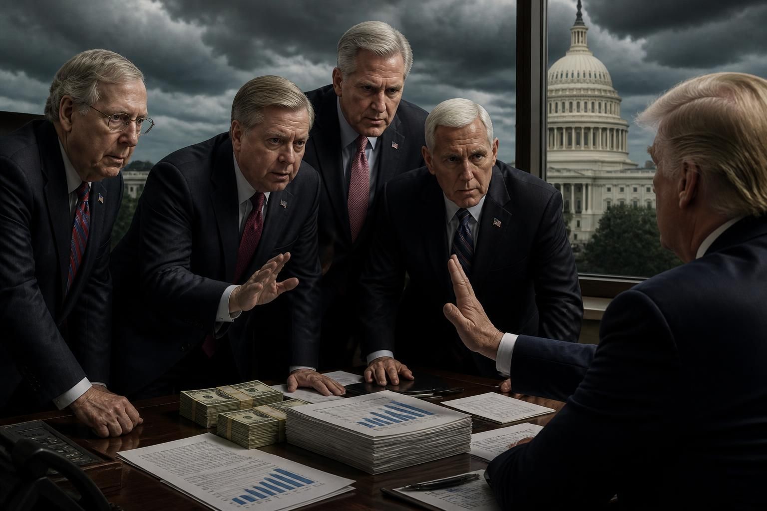 sous la pression des républicains, l'administration trump abandonne un fonds d'indemnisation destiné aux insurgés du capitole, suscitant un vif débat politique.