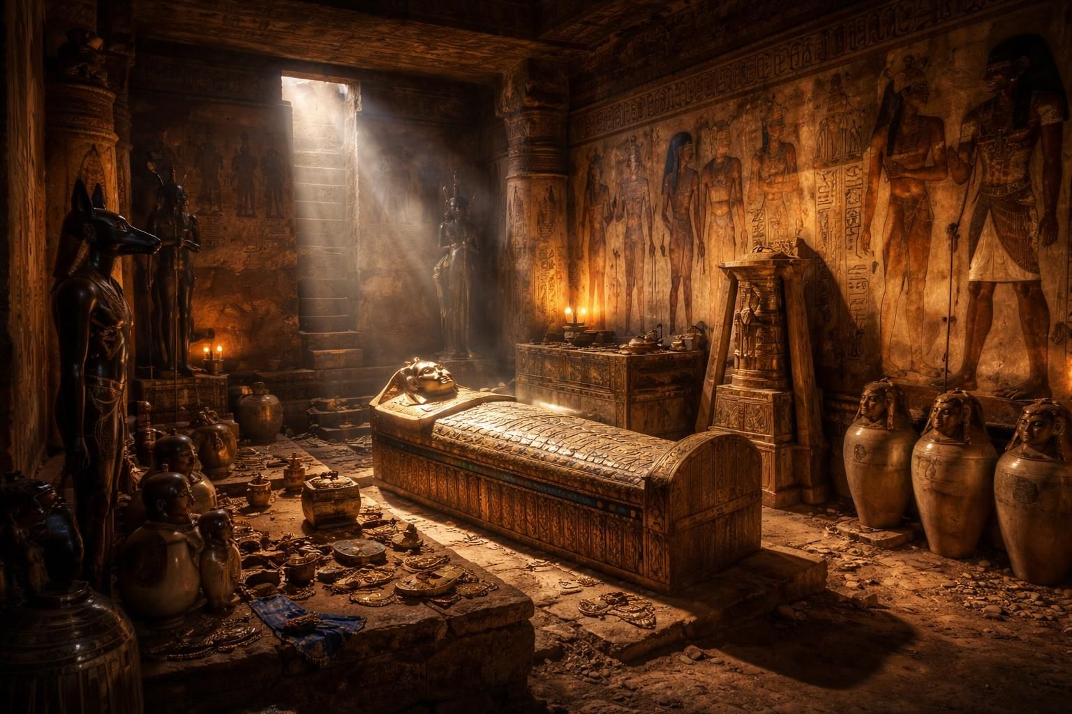 explorez avec arte les mystères captivants de l'art funéraire de l'égypte antique, entre traditions sacrées et découvertes archéologiques.