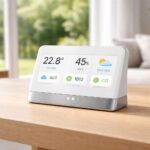 découvrez cette solution domotique innovante surnommée « station météo », offrant un tableau de bord complet et une autonomie d'un an sur batterie pour un suivi facile et durable de votre environnement.