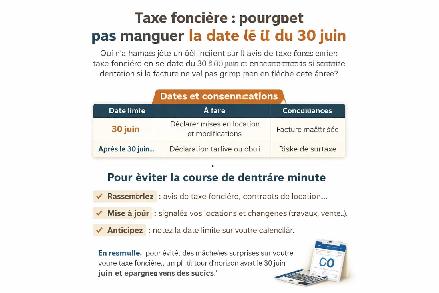 découvrez la démarche essentielle à réaliser avant le 30 juin pour éviter une facture salée de taxe foncière. ne laissez pas passer cette étape cruciale et optimisez votre fiscalité immobilière.