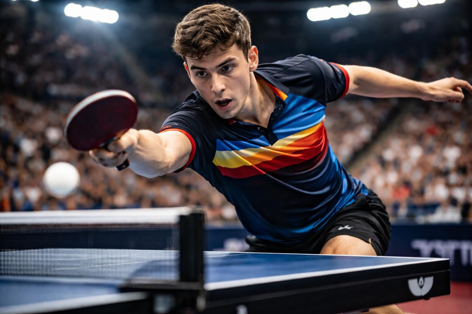 alexis lebrun réussit une performance remarquable en franchissant le premier tour du wtt smash de tennis de table aux états-unis, démontrant son talent et sa détermination.
