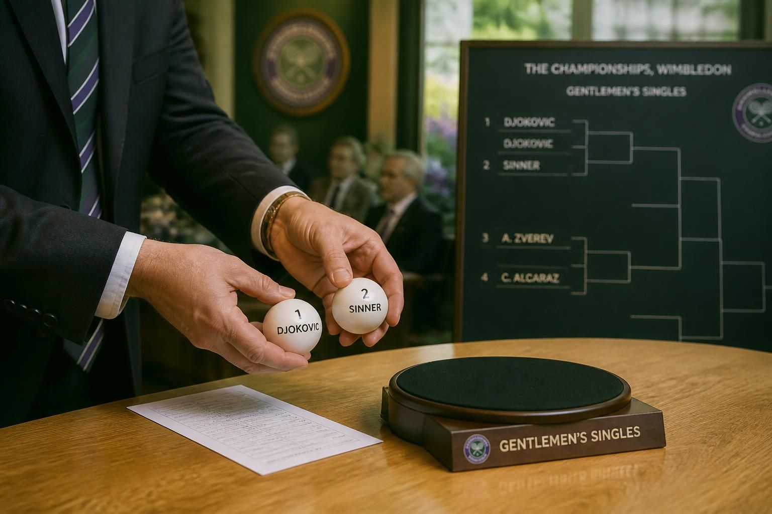 découvrez le tirage au sort de wimbledon : djokovic et sinner se retrouvent dans la même moitié du tableau, promettant une demi-finale explosive. suivez toute l'actualité sur gamereactor france.
