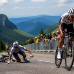 suivez les moments forts du tour auvergne rhône-alpes : seixas chute puis reprend son rythme, mais concède plus d’une minute à del toro au sommet du grand colombier, selon le figaro.