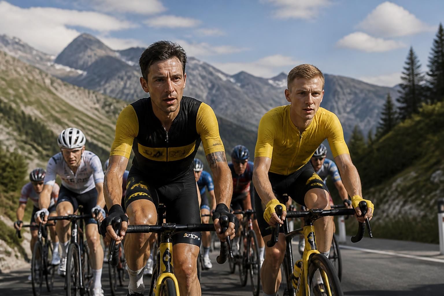 tour de france : pogacar et vingegaard maintiennent leur domination et restent impassibles face à leurs concurrents, dans une compétition toujours aussi intense - le10sport.