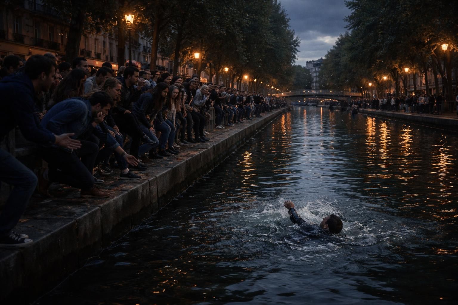 un homme perd tragiquement la vie par noyade au canal saint-martin à paris. découvrez les circonstances de cet accident poignant.