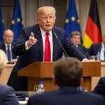 donald trump met en garde les pays européens contre l'instauration de taxes sur les services numériques, soulignant les risques économiques et commerciaux potentiels.