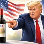 trump menace d'imposer une taxe de 100 % sur les vins français en réponse à la taxe numérique, exacerbant les tensions commerciales entre les états-unis et la france.