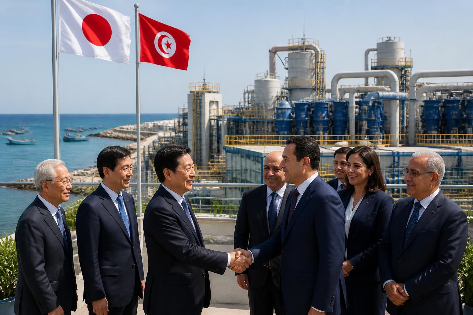 découvrez le lancement officiel de la nouvelle station de dessalement d'eau de mer à sfax, résultat d'une coopération entre la tunisie et le japon pour améliorer l'approvisionnement en eau potable.