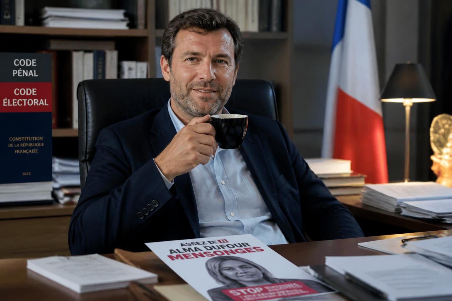 un cadre du rassemblement national relaxé après avoir diffusé un tract critiquant la députée lfi alma dufour, suscitant une controverse majeure sur la liberté d'expression et la démocratie en france.