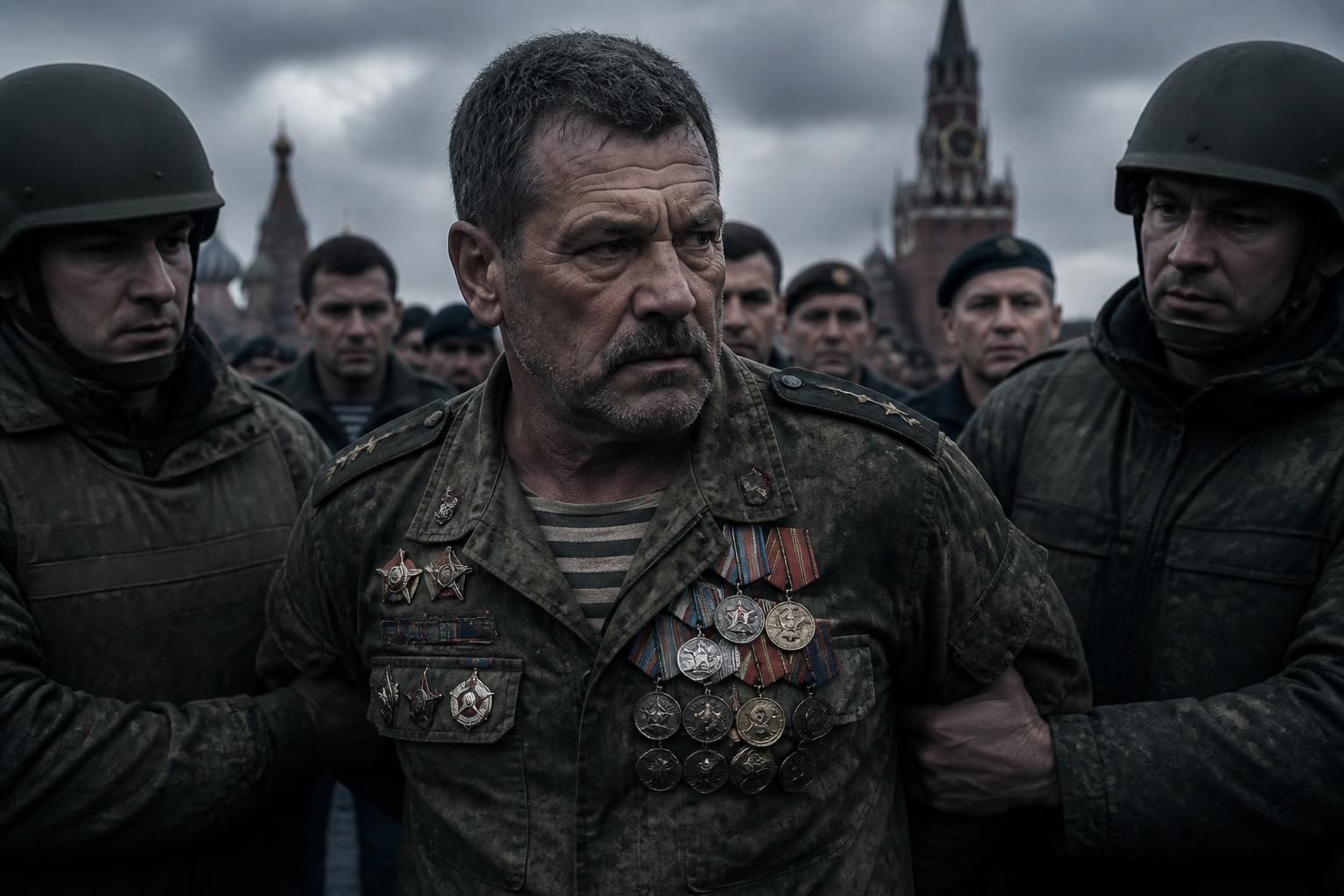 un vétéran russe, désormais détenu, a menacé une mutinerie contre poutine, suscitant des craintes d'un possible retournement de l'armée contre le kremlin.