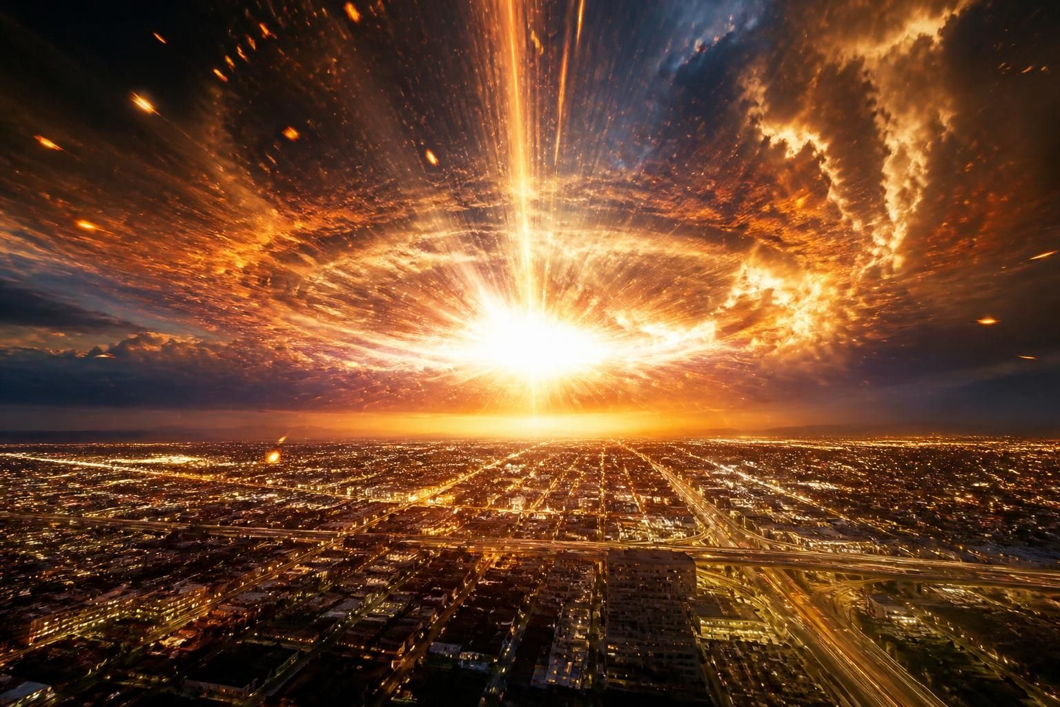 une météorite filant à 68 000 km/h provoque un 'tonnerre cosmique' aux états-unis, libérant en une seconde une énergie équivalente à 300 tonnes de tnt.